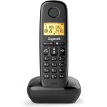 Gigaset basic 100a безжичен телефон dect, ЧЕРЕН s30852-h3226-n101 (s30852-h3226-n101) Телефонни апарати