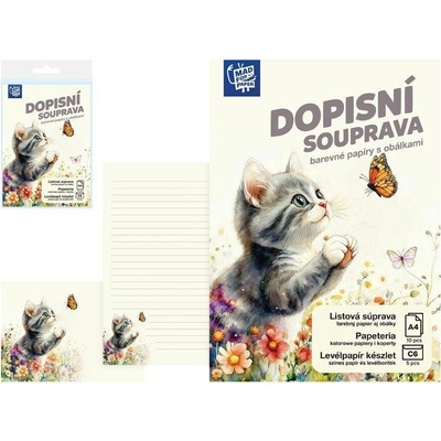MFP paper Dopisní papír barevný LUX 5+10 (Kočka)
