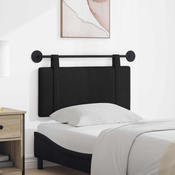 vidaXL Висяща табла Монтиране на стена Черен 90 x 55 x 5 см текстил (42031318)