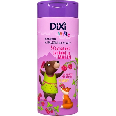 DIXI Šampón a balzam na vlasy jahoda+malina SVIŠTE 250 ml