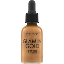 Catrice Glam In Gold Dry Oil trblietavý suchý olej na tvár a telo 010 Stay Golden! 30 ml
