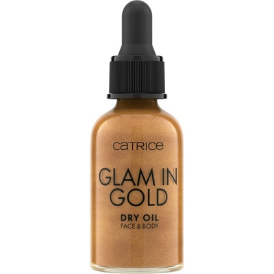 Catrice Glam In Gold Dry Oil trblietavý suchý olej na tvár a telo 010 Stay Golden! 30 ml