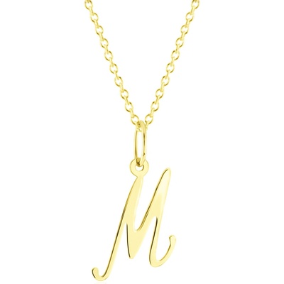 Gemmax Zlatý řetízek s písmenem „M“ GUSYN-42701-36261