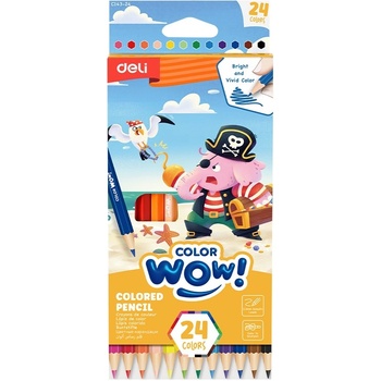 Deli Color wow! цветни моливи EC143-24, (13802132)
