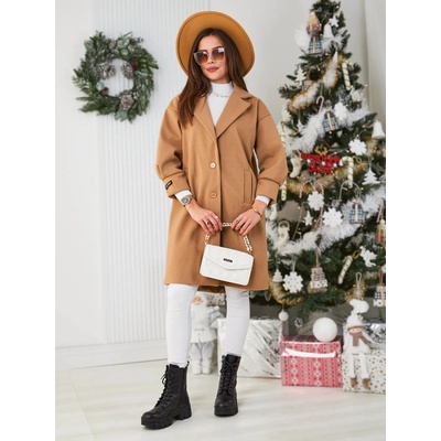 Resti Women's Coat čierna biela hnedá