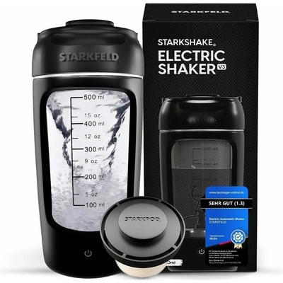 STARKFELD Prenosný elektrický shaker na proteín 650 ml, čierny