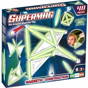 Supermag магнитен строителен комплект Tags glow 48бр (0158)