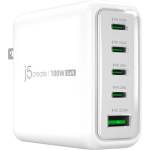 j5create Мрежово зарядно устройство j5create JUP53100, 100W GaN, 5 порта (USB-C, USB-A) - JUP53100EF-N (JUP53100EF-N)