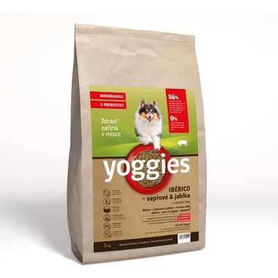 Yoggies Minigranule Ibérico vepřové maso s jablky lisované za studena s probiotiky 20 kg