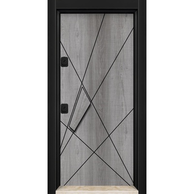 Starsteeldoor Блиндирана врата a-o-01 Сив дъб (цена без монтаж)