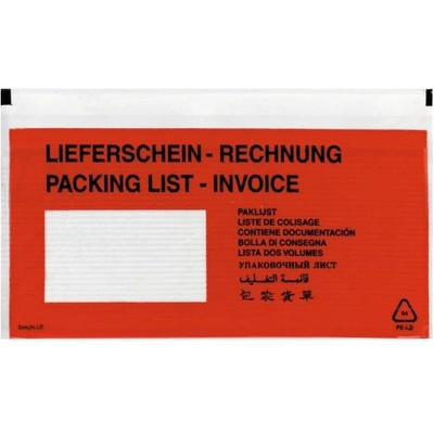 Herlitz Obálka DL samolepiaca s okienkom 110x220mm (bal=100ks)