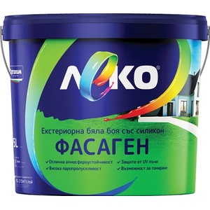 ЛЕКО ФАСАГЕН ЛЕКО СЪС СИЛИКОН 8.5л БЯЛ (21-100512)