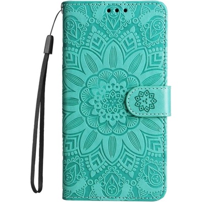 Púzdro Embossing Pattern Slnečnica Huawei Nova Y61 zelené