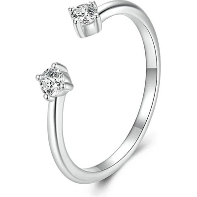 P&J Jewellery Stříbrný moissanitový prsten Aurelia SMR6