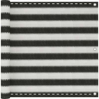 Petrashop Balkónová zástěna HDPE 90x400 cm antracitovo-bílá