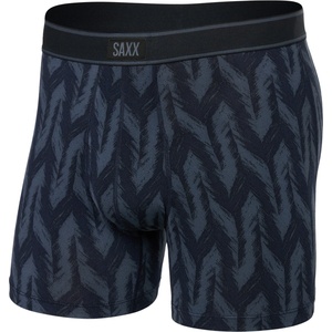 Saxx Мъжко синтетично термобельо Saxx Daytripper Boxer Brief Fly Synthetic base layer - Ikat Chevron / Deep Navy (014-1920-0714)
