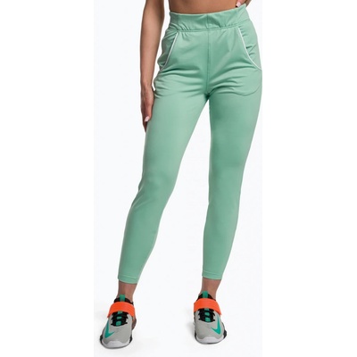 Gymshark dámske tréningové nohavice recess track cactus green