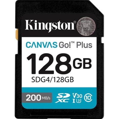 Kingston SDXC Canvas Go Plus 128GB C10/UHS-I/U3/V30 SDG4/128GB