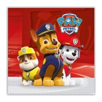 Procos Papierové servítky Paw Patrol Ready For Action 33x33cm 20ks