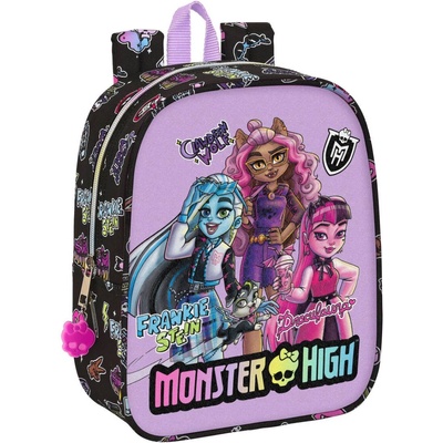 Monster High Училищна чанта Monster High Creep Черен 22 x 27 x 10 cm