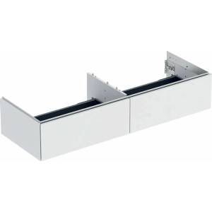 Geberit Стенен шкаф Geberit One с 2 чекмеджета, матово бял, 135 см (505.076.00.2)
