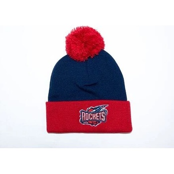 Mitchell & Ness TWO TONE POM beanie HWC Houston Rockets Blue