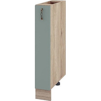 ИРИМ Долен кухненски шкаф бутилиера Сити АРФ-Олив мат-11-41 15 см