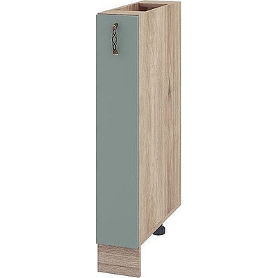 ИРИМ Долен кухненски шкаф бутилиера Сити АРФ-Олив мат-11-41 15 см