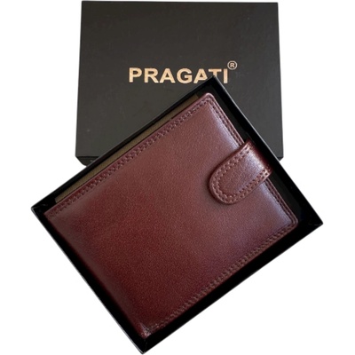 Pragati Fashion s přezkou brown pánská kožená