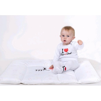 New Baby Kojenecké froté ponožky bílé I Love Mum and Dad – Zboží Dáma