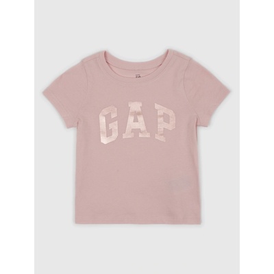 GAP detské tričko s logom ružová