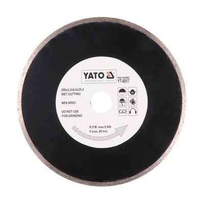 Yato Kotouč diamantový 200 x 25,4 x 2,2 mm hladký