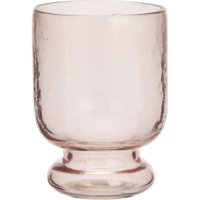 MADAM STOLTZ Sklenice Hammered Light Peach růžová barva sklo 200 ml