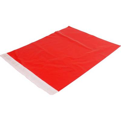 Plastové obálky 175 x 255 mm 100 ks/bal. červené