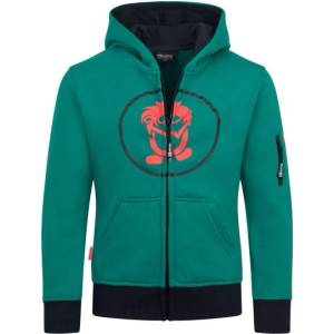 TROLLKIDS Детски суичър Trollkids Kids Sortland Jacket Hoodie - Dark Cyan / Black - размер 98 (EU) (704-1558-3412)