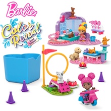 MEGA BLOKS Mega Construx Barbie Color Reveal Trénuj a pečuj o mazlíčky