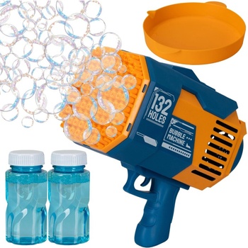 Pištoľ na mydlové bubliny modrá