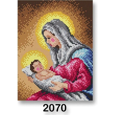 Stoklasa Vyšívací předloha obrázek na vyšívání 70246 2070 marie růžovo-hnědá 18x24cm – Sleviste.cz