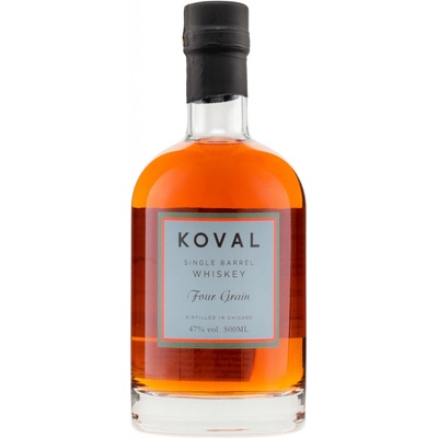 KOVAL FOUR GRAIN WHISKEY 47% 0,5 l (čistá fľaša)