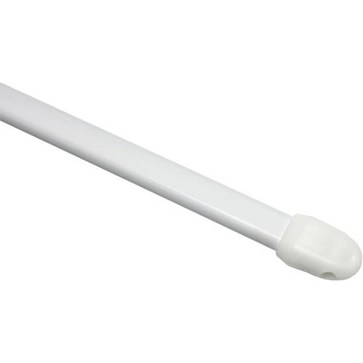 Vitrážna tyč rozťažná, plochá 11 mm biela, 30 - 40 cm