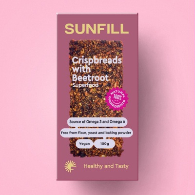 SUNFILL Křupavý chléb s červenou řepou 100 g – Hledejceny.cz