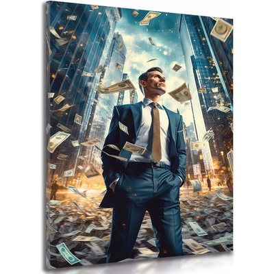 Obraz byznysmen z Wall Street - 40x60