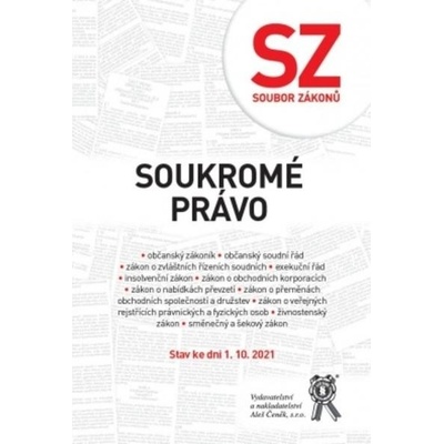 Soubor zákonů. Správní právo - stav ke dni 1.10. 2021