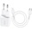hoco. Зарядно Hoco N10 220V PD20W charger с кабел Type-C to Lightning - Бяло