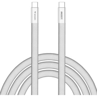 Verbatim Sync & Charge SoftTouch USB-C to C cable 100W 120 cm - White (30277)