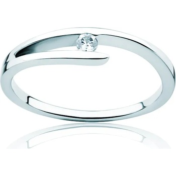 Image 1 of SAVICKI Годежен пръстен Minimalism: бяло злато, диамант