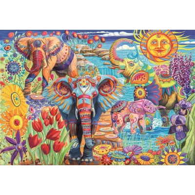 Clementoni - Puzzle Elephants' carnival - 500 piese