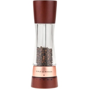 Cole & mason Мелничка за пипер DERWENT CHESTNUT ROSE GOLD - 19 см. - с механизъм за прецизност - цвят орех / розово злато (Cole-&;-Mason-H-332294)