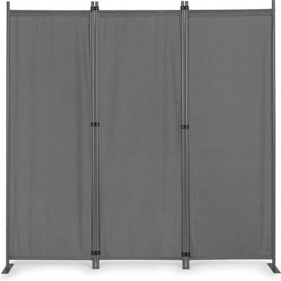 MultiGarden AW-022/3TLG Skládací zahradní a pokojový paraván 3dílný 167 × 164 cm šedý – Zboží Dáma
