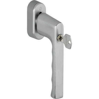 Hoppe Okenná kľučka Hamburg SecuForte uzamykateľná 7/32-42 mm, M5x45 mm + M5x50 mm, 45° - oceľ F9
